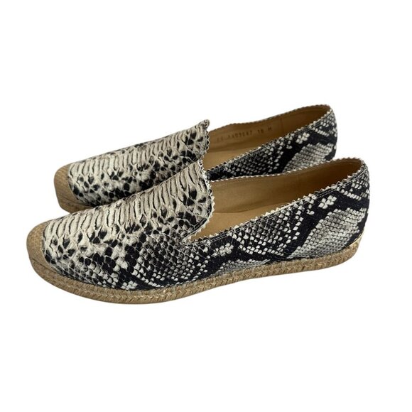 Stuart Weitzman Catalan Snake Python Print Espadrilles Flats Comfort Shoes 10 - Picture 5 of 14